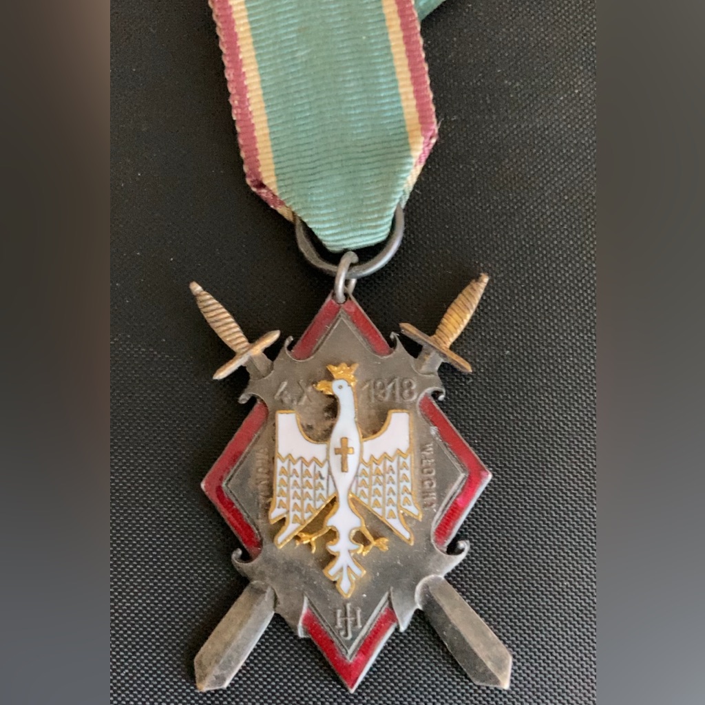 Vintage Brooch Medal 1918 Military Medal France Vintage Brooch Medal Brooch